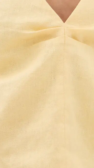 Staud Corso Linen Top Butter | Thumbnail 6