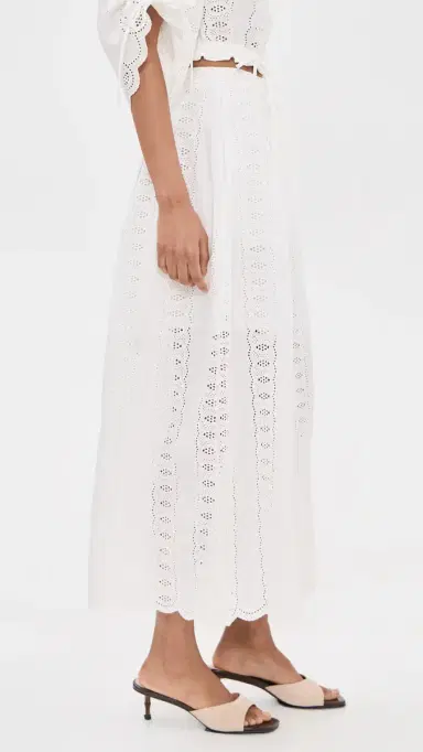 Hevron Amaris Skirt White Eyelet 4 | Thumbnail 4 Hevron Amaris Skirt White Eyelet 4 | Thumbnail 4