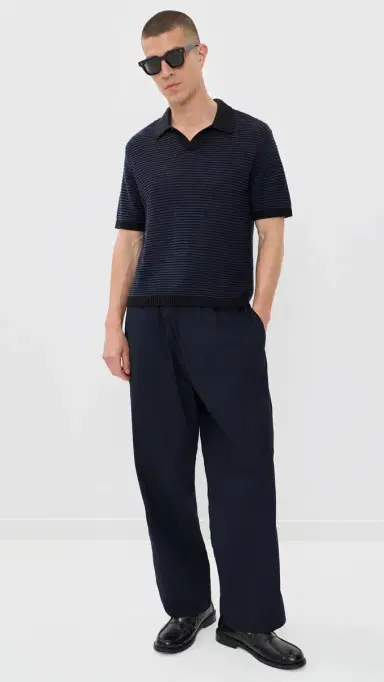 Taylor Stitch The Valencia Sweater Polo Coal Stripe 38 | Thumbnail 5 Taylor Stitch The Valencia Sweater Polo Coal Stripe 38 | Thumbnail 5