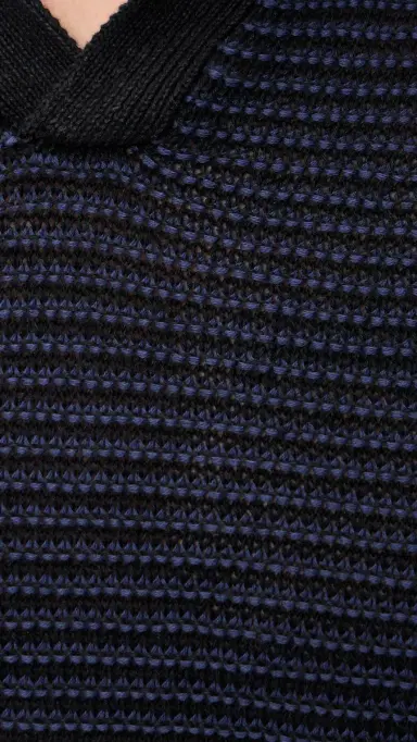 Taylor Stitch The Valencia Sweater Polo Coal Stripe 38 | Thumbnail 6 Taylor Stitch The Valencia Sweater Polo Coal Stripe 38 | Thumbnail 6