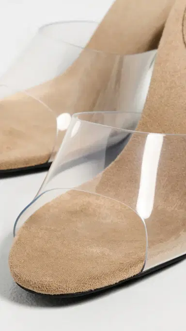 Jeffrey Campbell Cendrillon Vinyl Sandals Nude Suede Clear 5 | Thumbnail 6
