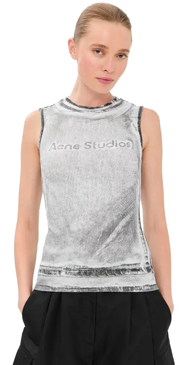 Acne Studios Elgie Tank Top Black/White