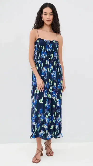 Ulla Johnson Clove Silk Dress Evening Bloom | Thumbnail 2 Ulla Johnson Clove Silk Dress Evening Bloom | Thumbnail 2