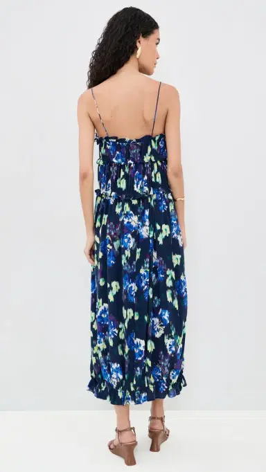Ulla Johnson Clove Silk Dress Evening Bloom | Thumbnail 3 Ulla Johnson Clove Silk Dress Evening Bloom | Thumbnail 3