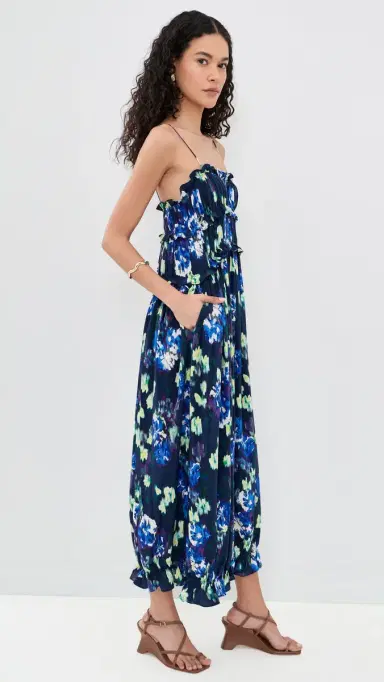 Ulla Johnson Clove Silk Dress Evening Bloom | Thumbnail 4 Ulla Johnson Clove Silk Dress Evening Bloom | Thumbnail 4