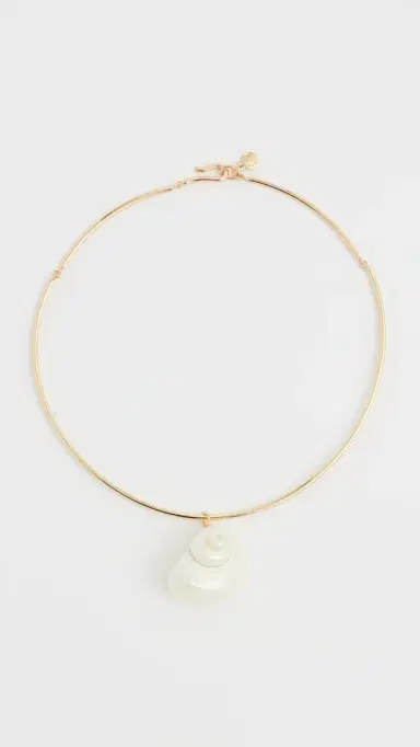 BaubleBar Santana Shell Collar Necklace Pearl One Size | Thumbnail 2