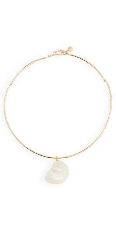 BaubleBar Santana Shell Collar Necklace Pearl One Size | Thumbnail 1
