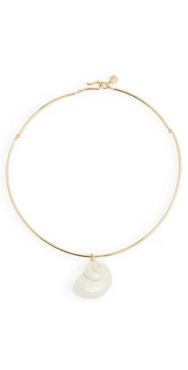 BaubleBar Santana Shell Collar Necklace Pearl One Size
