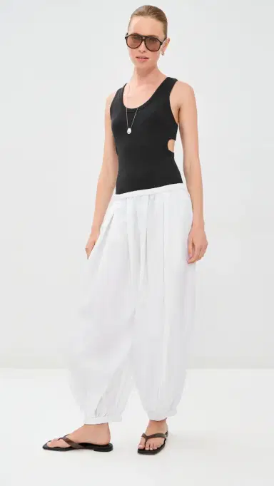 Tibi Ribbed T Racerback Tank Black M | Thumbnail 6 Tibi Ribbed T Racerback Tank Black M | Thumbnail 6