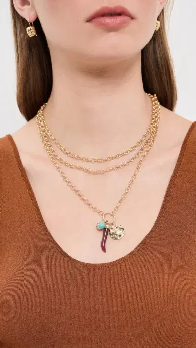 BaubleBar Maeve Layered Necklace Multi One Size | Thumbnail 3
