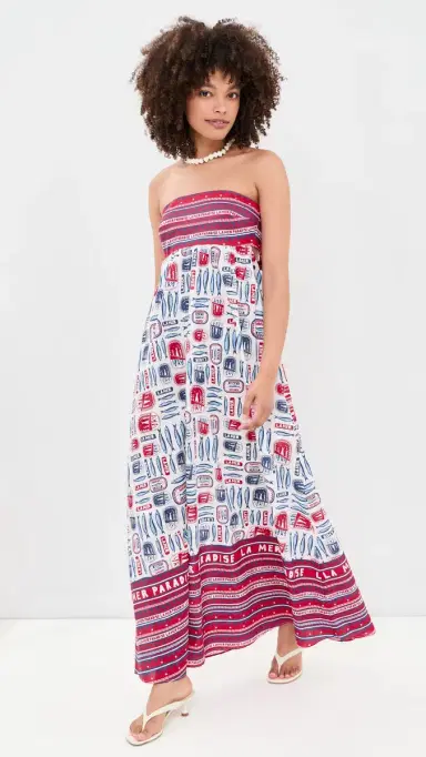 Show Me Your Mumu Day Out Maxi Dress Sardine Border S | Thumbnail 2