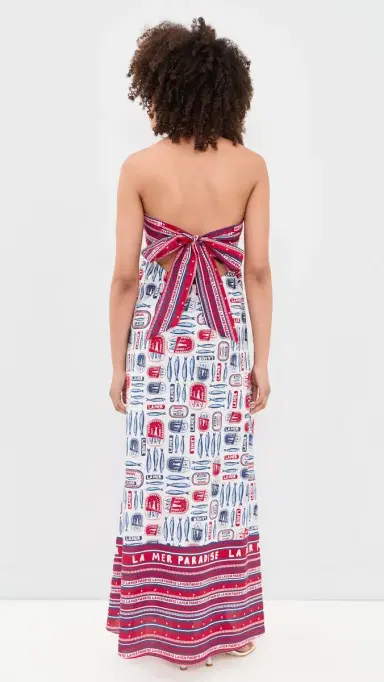 Show Me Your Mumu Day Out Maxi Dress Sardine Border S | Thumbnail 3
