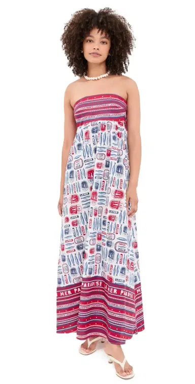 Show Me Your Mumu Day Out Maxi Dress Sardine Border S | Thumbnail 1