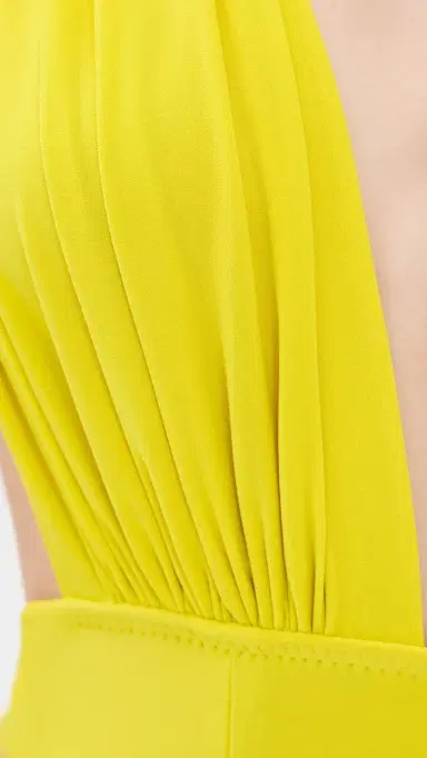 Norma Kamali Wonderwoman Halter Mio One Piece Serene Yellow S | Thumbnail 6
