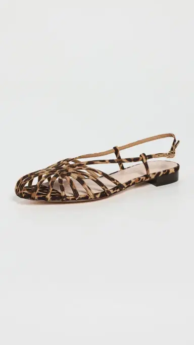 Loeffler Randall Devon Lattice Slingback Sandals Leopard 6 | Thumbnail 2