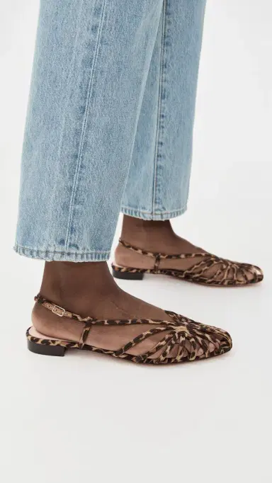 Loeffler Randall Devon Lattice Slingback Sandals Leopard 6 | Thumbnail 3