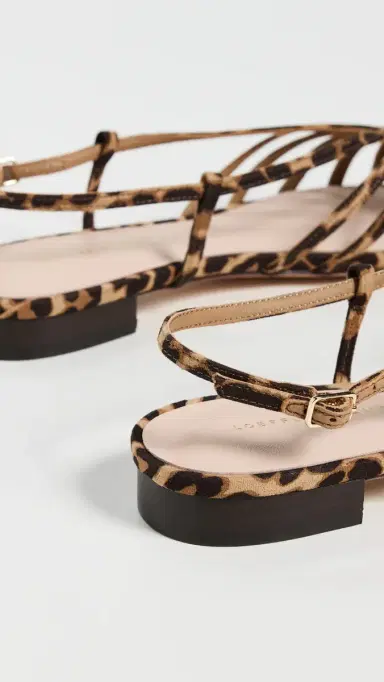 Loeffler Randall Devon Lattice Slingback Sandals Leopard 6 | Thumbnail 4
