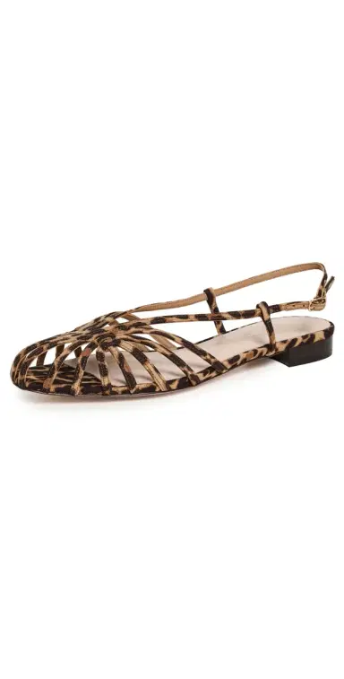 Loeffler Randall Devon Lattice Slingback Sandals Leopard 6 | Thumbnail 1