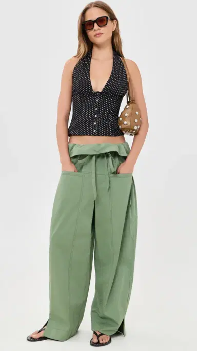 Free People Ramona Printed Halter Top Black Combo M | Thumbnail 5