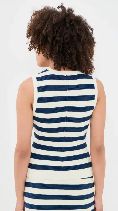 Show Me Your Mumu Devin Tank Navy Stripe Delight Knit | Thumbnail 3