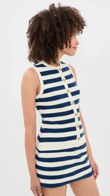 Show Me Your Mumu Devin Tank Navy Stripe Delight Knit | Thumbnail 4