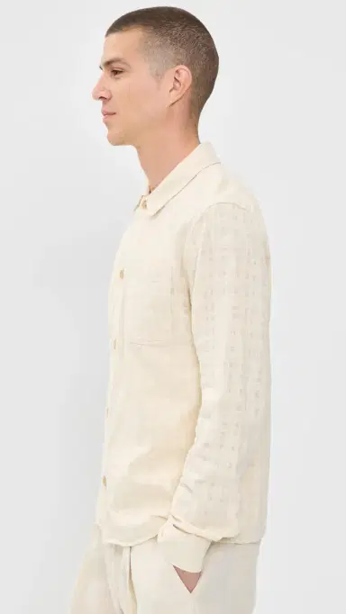 Les Deux Textured Slub Overshirt | Thumbnail 4 Les Deux Textured Slub Overshirt | Thumbnail 4