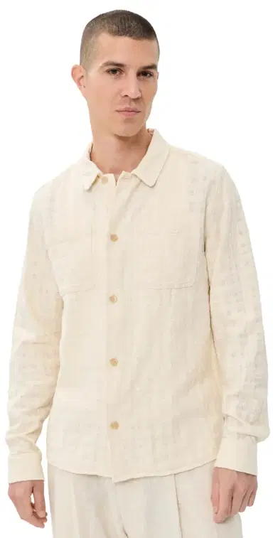 Les Deux Textured Slub Overshirt | Thumbnail 1 Les Deux Textured Slub Overshirt | Thumbnail 1