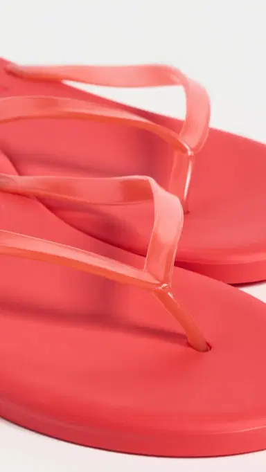 TKEES Aqua Jelly Flip Flops Sol Red | Thumbnail 6