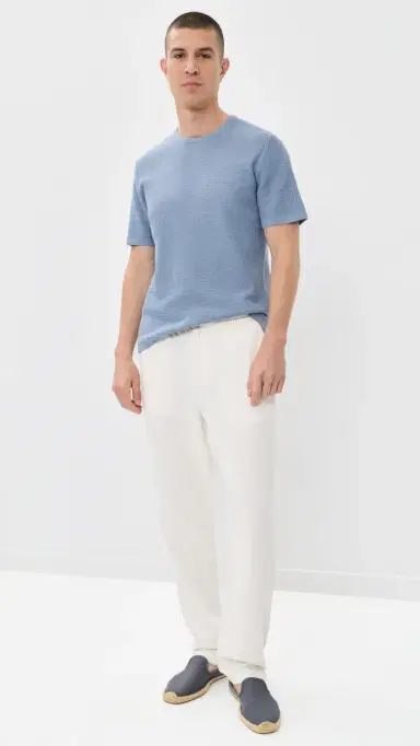 RAILS Theo Short Sleeve Sweater Blue Sky Heather L | Thumbnail 5