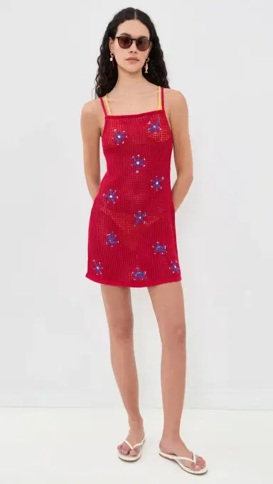 Staud Rio Coverup Dress Painted Foulard | Thumbnail 5