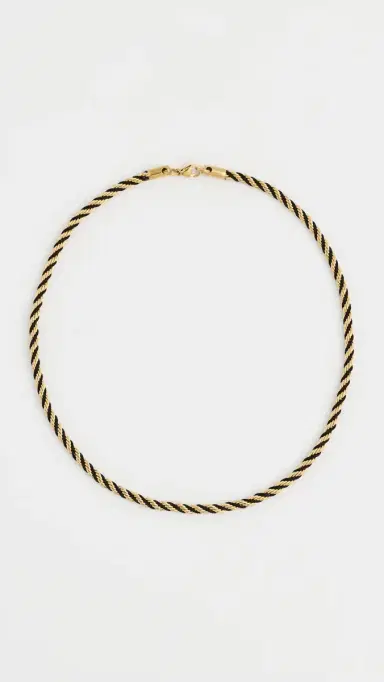 Shashi Estate Rope Chain Necklace Gold One Size | Thumbnail 2