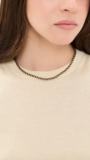 Shashi Estate Rope Chain Necklace Gold One Size | Thumbnail 3