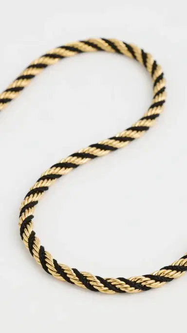 Shashi Estate Rope Chain Necklace Gold One Size | Thumbnail 4