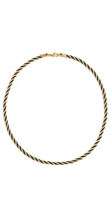 Shashi Estate Rope Chain Necklace Gold One Size | Thumbnail 1