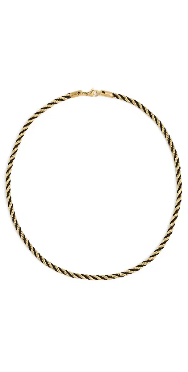 SHASHI Estate Rope Chain Necklace Gold One Size