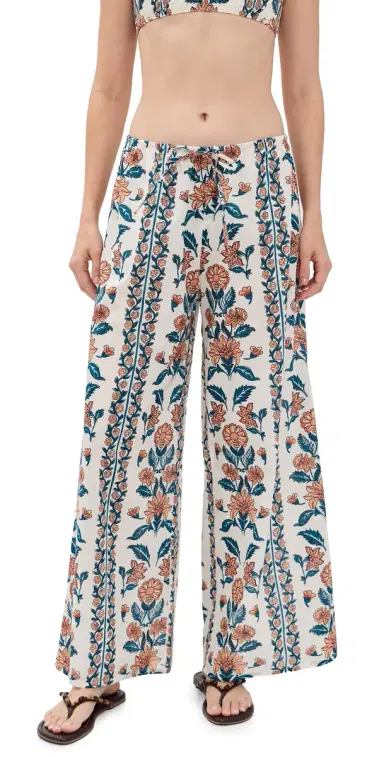 Montce Winona Floral Drawstring Wide-Leg Pants Winona Floral | Thumbnail 1 Montce Winona Floral Drawstring Wide-Leg Pants Winona Floral | Thumbnail 1