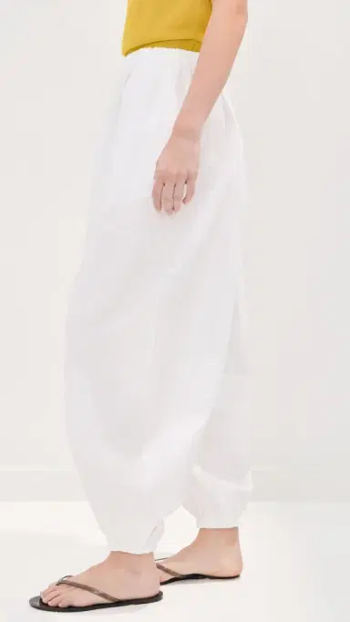 LE BOP Andi Oversized Poplin Balloon Pants White S | Thumbnail 4