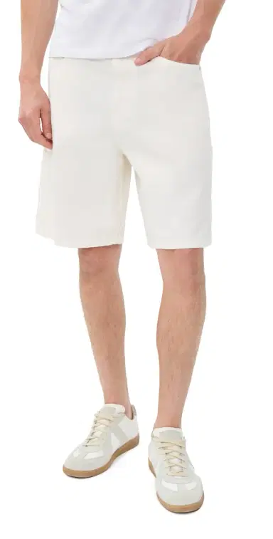 Les Deux Carpenter Denim Shorts Light Ivory 29 | Thumbnail 1