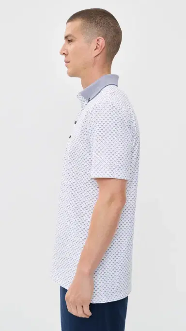 Greyson Angels Crest Polo Pink Sky S | Thumbnail 4