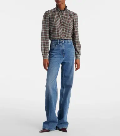 Prada High-rise wide-leg jeans | Thumbnail 2
