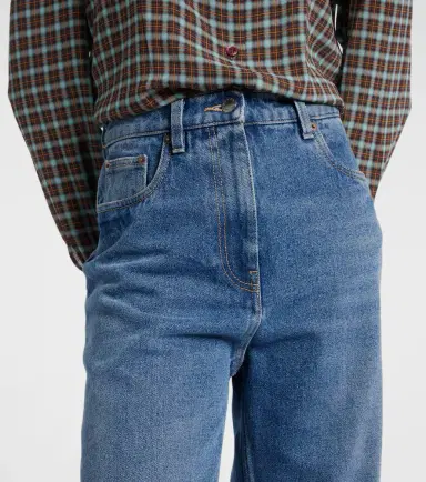 Prada High-rise wide-leg jeans | Thumbnail 6