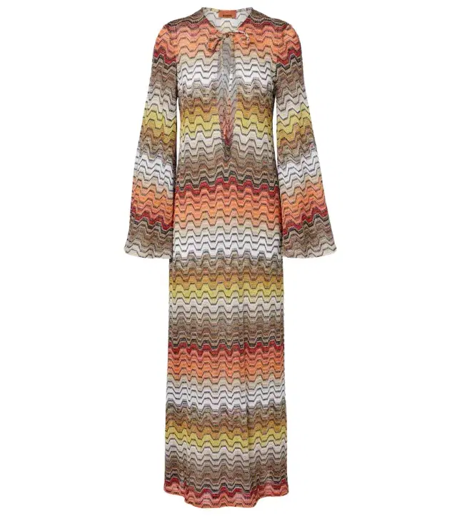 Missoni Wave lamé beach dress