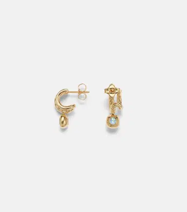 David Yurman DY Mercer 18kt gold earrings with topaz and diamonds | Thumbnail 5 David Yurman DY Mercer 18kt gold earrings with topaz and diamonds | Thumbnail 5
