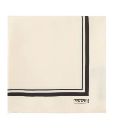 Tom Ford Printed silk pocket square | Thumbnail 1