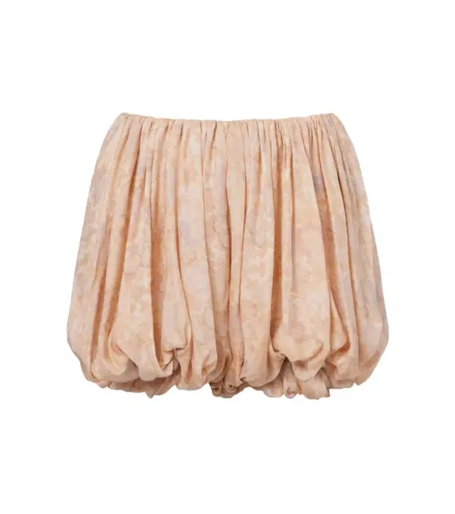 Chloe Chloé Floral pleated silk charmeuse shorts