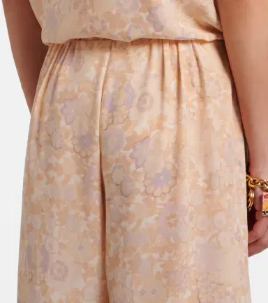 Chloé Chloé Floral ruffled silk wide-leg pants | Thumbnail 3