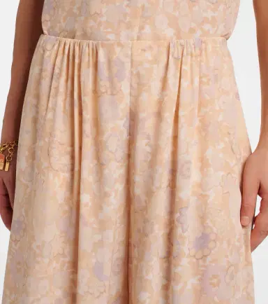 Chloé Chloé Floral ruffled silk wide-leg pants | Thumbnail 5