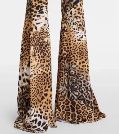 Roberto Cavalli Jaguar-print cutout jersey jumpsuit | Thumbnail 3