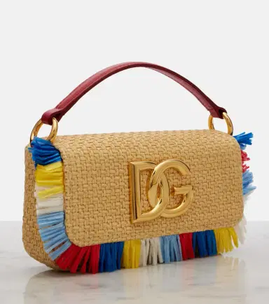 Dolce & Gabbana 3.5 Small raffia-effect crossbody bag | Thumbnail 4
