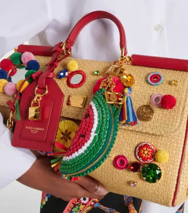 Dolce & Gabbana Woven bag charm | Thumbnail 4